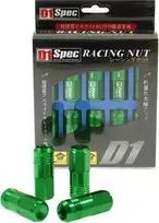 MTuning_F D1SPEC Nuts Replica EW M12x1.25 Žalia