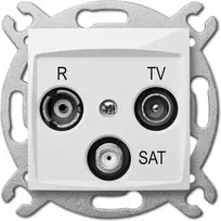 Elektro Plast Nasielsk Elektro-Plast Carla R-TV-SAT kilpinis antenos lizdas 10dB baltas (1761-10)
