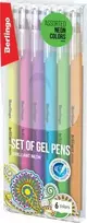 Berlingo, gelinis volelis, spalvotas, 6 vnt. rinkinys, 0,8 mm, Brilliant Neon
