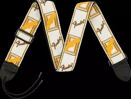 Diržas gitarai Fender Baltas/BROWN/Geltonas MONO STRAP