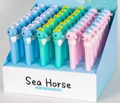 FANDY Šilkinio gelio rašiklis - MIX seahorse (48szt)