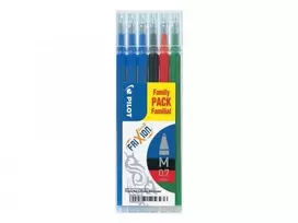 Pilot Pen Papildymas Pilot FriXion Medium 0.7 mm - su 6 vnt. įvairių spalvų