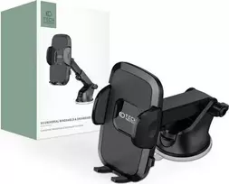 Tech-Protect V3 automobilinis telefono laikiklis for windshield/cockpit – juodos spalvos