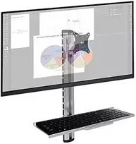 Techly ICA-PLW 01 laikiklis / stovas 68,6 cm (27 colių) monitoriams, sieninis, sidabrinis