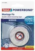 Beiersdorf TESA Powerbond, Tvirtinimo juosta, Balta, 1,5 m, Vidaus ir lauko sąlygoms, Akrilas, Keramika, Stiklas, Metalas, Gipsas, Plastikas, Akmuo, Mediena