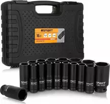 Smart Ilgų smūginių galvučių rinkinys 1/2" 10-32 mm [16 vnt.]