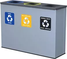 Alda 3 dalių rūšiavimo šiukšliadėžė 3 x 60 l 'Eco Station'