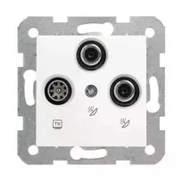 Panasonic Viko KARRE TV / SAT / SAT antenA lizdas galutinis balta