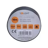 Solight AP03C izoliacinė juosta 19mm x 0,13mm x 10m juoda