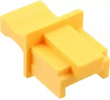 InLine Dulkių gaubtas RJ45 lizdui geltonas 100vnt. (59942J)