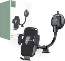 Tech-Protect V3 Long Arm automobilinis telefono laikiklis for Windshield/Cockpit – juodos spalvos