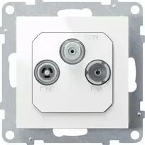 Legrand SUNO TV- R- SAT antenos lizdas FM + DAB 1,5dB, baltas 721167