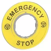 Schneider Electric Unterlegschild Emergency Stop 3D
