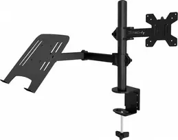 Techly 365597 Laikiklis stalas monitoriui 13-32" 8kg ir nešiojamam kompiuteriui 12-17" 8kg, reguliuojamas