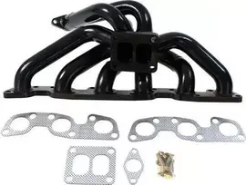 TurboWorks Nissan Skyline išmetimo kolektorius GTR R32 R33 R34 TopMount Juodas Steel