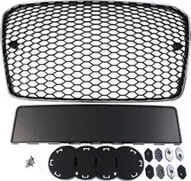 Mtuning_F GRILL AUDI A5 8T RS- STYLE CHROME- Juodas (13-16) PDC