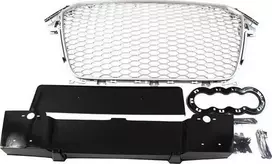 MTuning_F GRILL AUDI A4 B8 RS- STYLE Sidabrinis- Juodas (12- 15) PDC