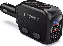 Kroviklis telefonui BlitzWolf 2xUSB, USB-C, 150W
