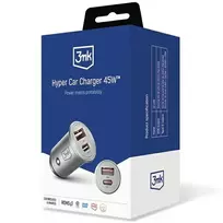 3MK HyperCar Charger 45W 1xUSB-A + 1xUSB-C
