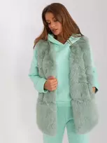 Wool Fashion Italia Liemenė-AT-KZ-2368.00P-pistacijos