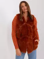 Wool Fashion Italia Liemenė-AT-KZ-2375.00P-tamsiai oranžinė