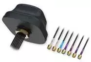 Teltonika 5G COMBO MIMO MOBILI/GNSS/WIFI STOGO SMA ANTENA | PR1KC640 | Tvirtinama varžtais | Stiprinimas 4 dB | 0,617 - 0,960 / 1,710 - 2,690 / 2,900 - 4,200, 1,164 - 1,300 / 1,559 - 1,610, 2,400 - 2,4835 / 4,900 - 5,925 GHz | Antenos jungties tipas: SMA kištukas