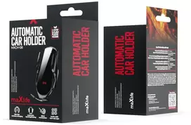 Maxlife automobilinis telefono laikiklis for air vent MXCH-08 automatic with wireless charging juodos spalvos 15W