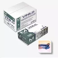 Mėlynos vinilinės pirštinės AZUL SANTEX, 100 vnt., 4,5 g - S