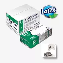 Lateksinės pirštinės SANTEX AQL 1,5 su pudra, 100 vnt., 5 g - S