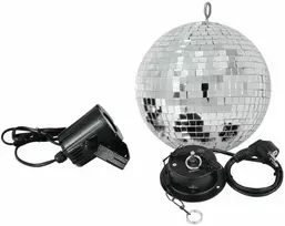 Veidrodinio disko rutulio komplektas Eurolite 20cm 3W 50101856