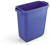 Durable Šiukšlių dėžė rūšiavimui DURABIN® 60L stačiakampė, mėlyna sp. (dangtis perkamas atskirai)