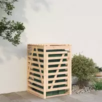 Konteinerio pastogė, 84x90x128,5cm, pušies medienos masyvas