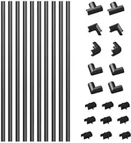 Ecost prekė po grąžinimo, D-Line 20 x 10 mm kabelių kanalas kabeliams tvarkyti, kabelių juosta (Atnaujinta)