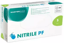 Vienkartinės nitrilinės pirštinės Master Glove S dydis, mėlynos spalvos 100vnt