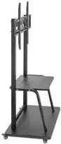 Laikiklis Manhattan 462334 mobilus LED/LCD/interaktyvios baltos lentos televizoriaus stovas, 37–100", 150 kg, su lentyna