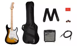 Elektrinės gitaros komplektas Fender Squier Sonic Strat + Frontman 10G, Sunburst