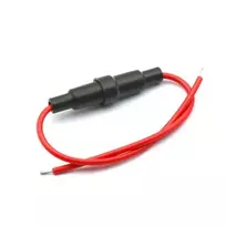 Oem 5x20mm Saugiklio laikiklis su 24cm ilgio laidu - 22AWG
