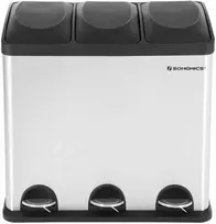 Atliekų rūšiavimo dėžė Songmics 54 l (3 x 18 l)