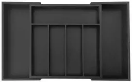 Organizer Bambukinis stalčių organizatorius, juodas, 52x31,5x5, kinghoff