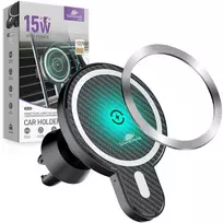 Spacetronik Automobilinis laikiklis su Magsafe + Ring 15W pakrovėju