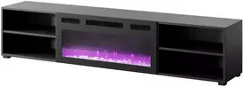 Laikiklis Cama Meble Elektrinis Židinys - Polo 180x33x39 Juodas