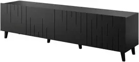 Laikiklis Cama Meble TV Spintelė - Bari 200x42x52, Juodas