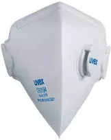 Respiratorius Uvex Silv-Air Classic 3110 FFP1, sulankstomas su vožtuvu, baltas, 3 vnt mažmeninėje pakuotėje