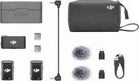 DJI Mic 2 (2 TX + 1 RX + įkrovimo dėklas) (CE) Mikrofonas