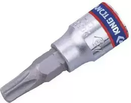 KING TONY NASADKA 1/4" Z KOŃCÓWKĄ TORX Z OTWOREM T15 x 37mm