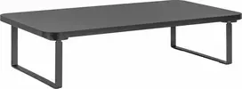 Laikiklis „Powerton“ monitoriaus stovas, lengvas surinkimas, vieta klaviatūrai, juoda, metalas / MDF, 20 kg keliamoji galia, „Powerton“, „Ergo“