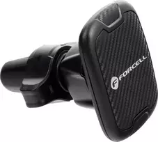 Automobilinis universalus telefono laikiklis Forcell (H-CT325) tvirtinamas ant ventiliacijos grotelių, magnetinis, juodas