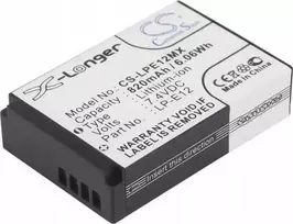 Cameron Sino Akumuliatorius Bateria Typu Lp-e12 / Lc-e12 Do Canon / Cs-lpe12mx