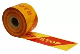 Juosta aptvėrimui "STOP" (10cm x 100m) 1rulonas