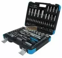 Galvučių ir raktų komplektas Kingrony 108 dalių 1/4" + 1/2"